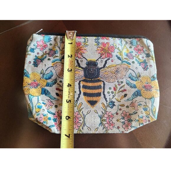 Cosmetic Bag Bumble Bee Travel Toiletry Makeup Pouch For Women Girls Pencil Case - Picture 5 of 9